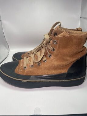 Sorel - Cheyanne Metro II Waterproof Sneaker Leather Rubber - Brown Black - 10.5